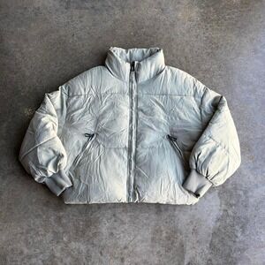 2000s cropped puffer coat